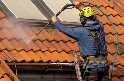 Démoussage et hydrofuge de toiture à Ludes